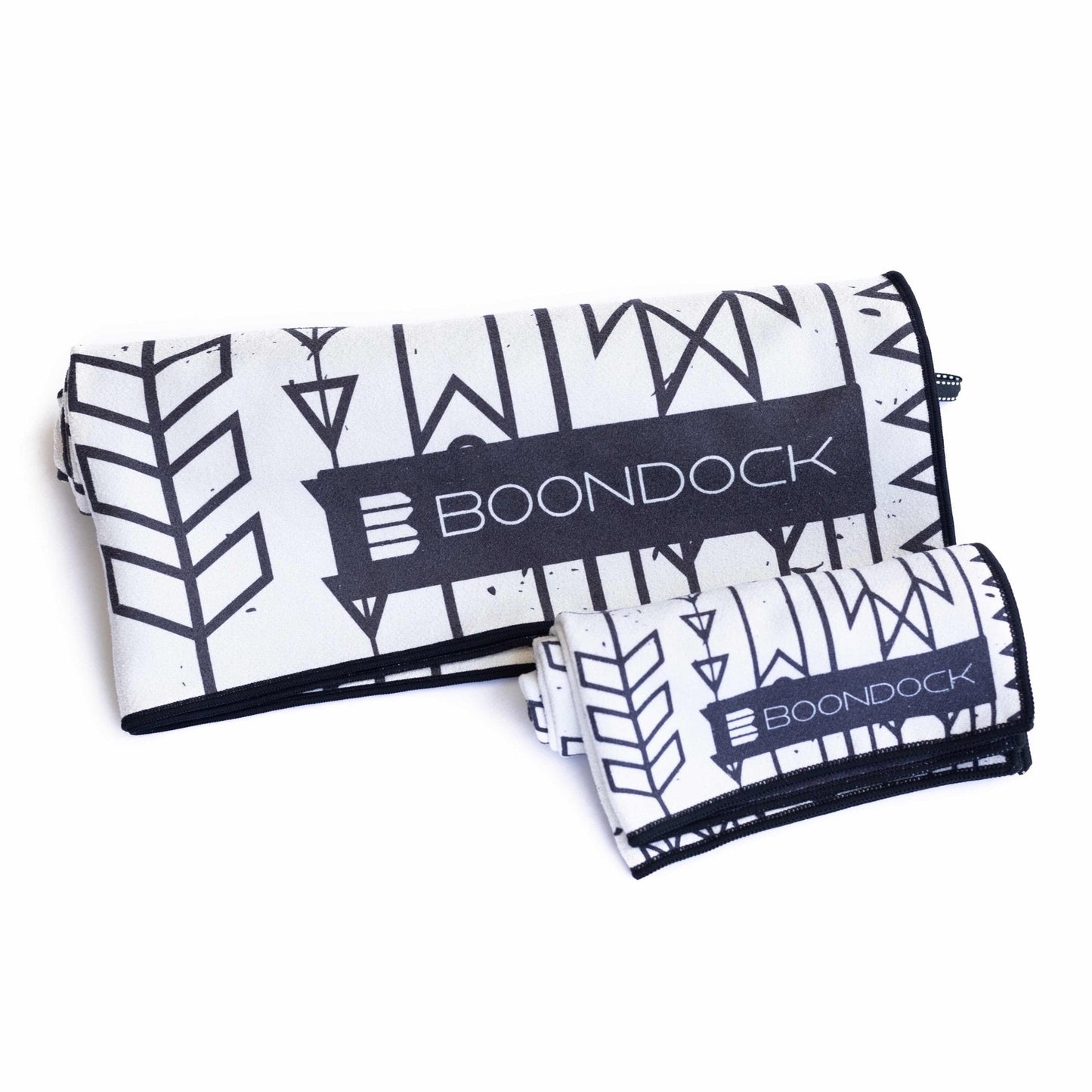 boondock sand-free microfiber quick dry towel and gym towel roll arctic white