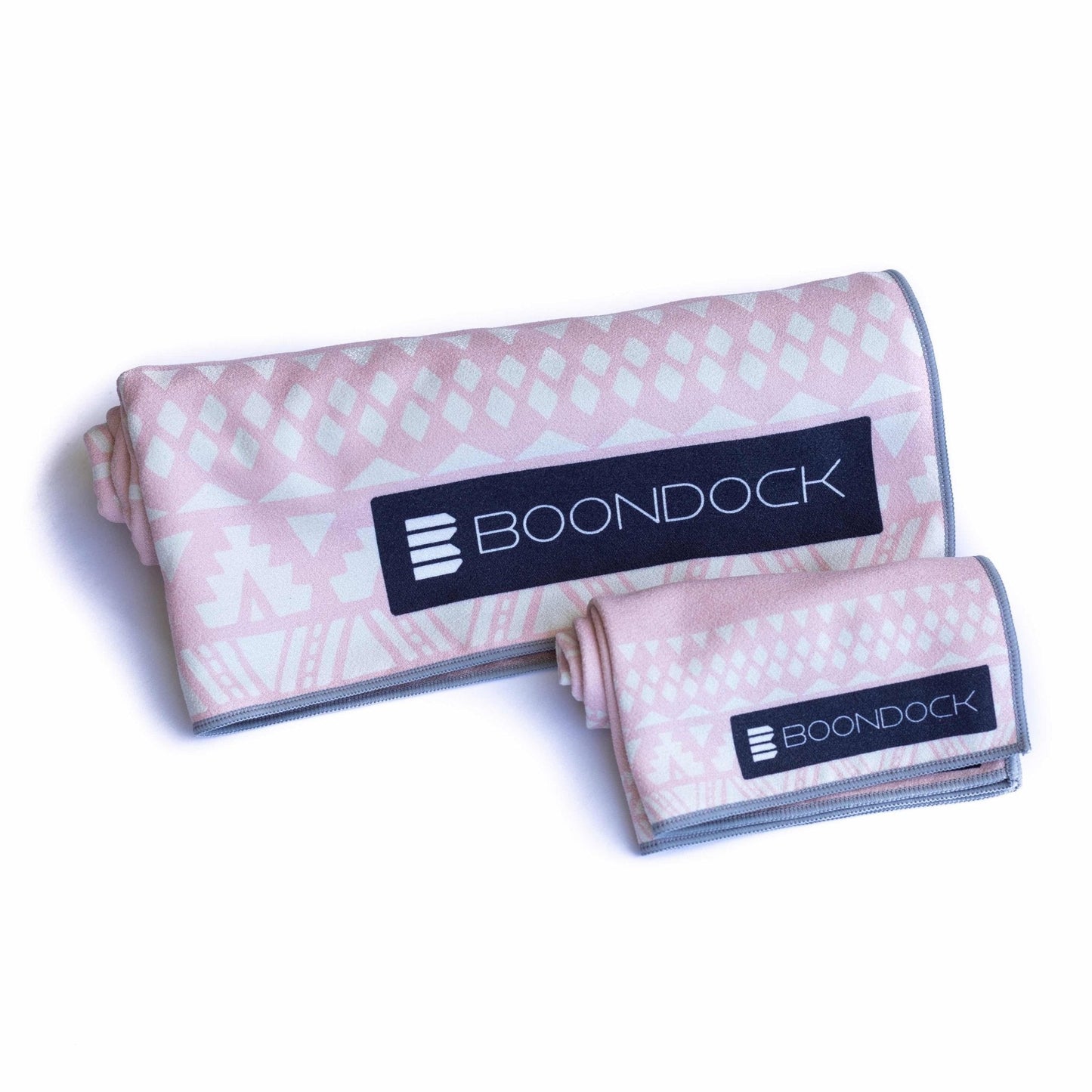 boondock sand-free microfiber quick dry towel and gym towel roll blush pink