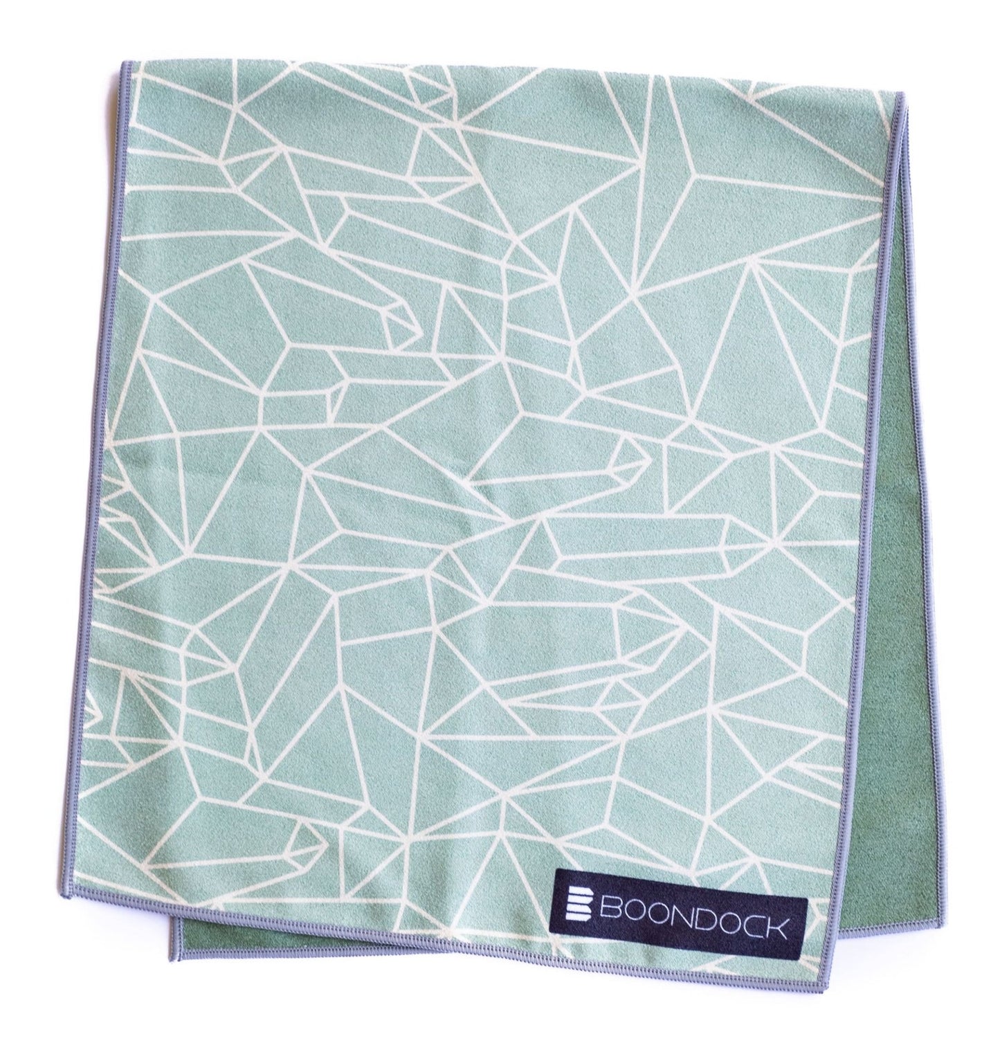 gemstone line design teal blue gym towel