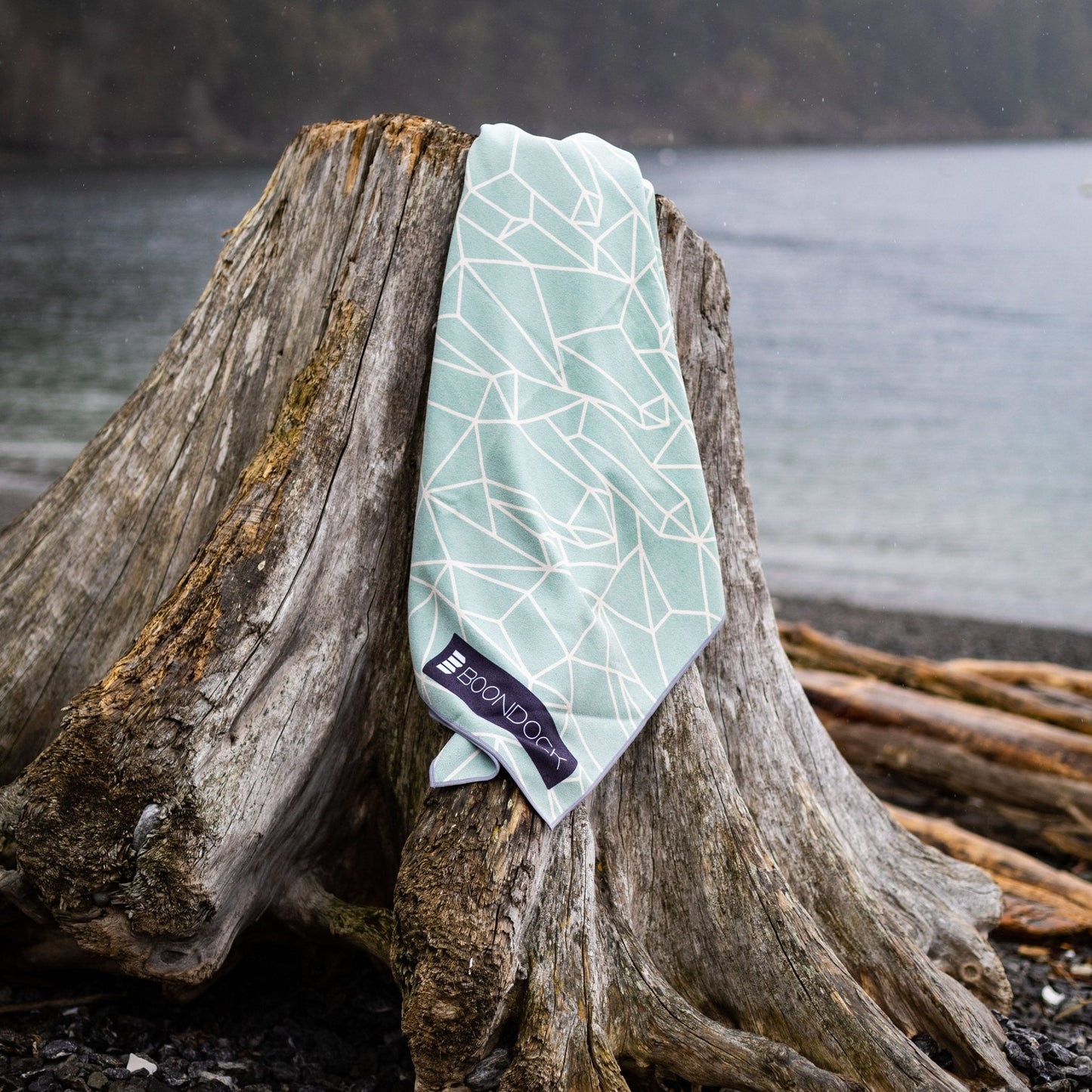 boondock gemstone microfiber quick dry beach towel outdoors blue