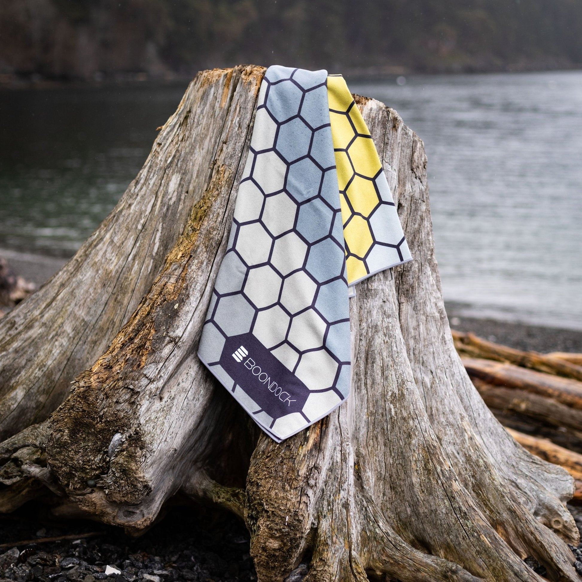 boondock hexa microfiber quick dry beach towel outdoors honeycomb