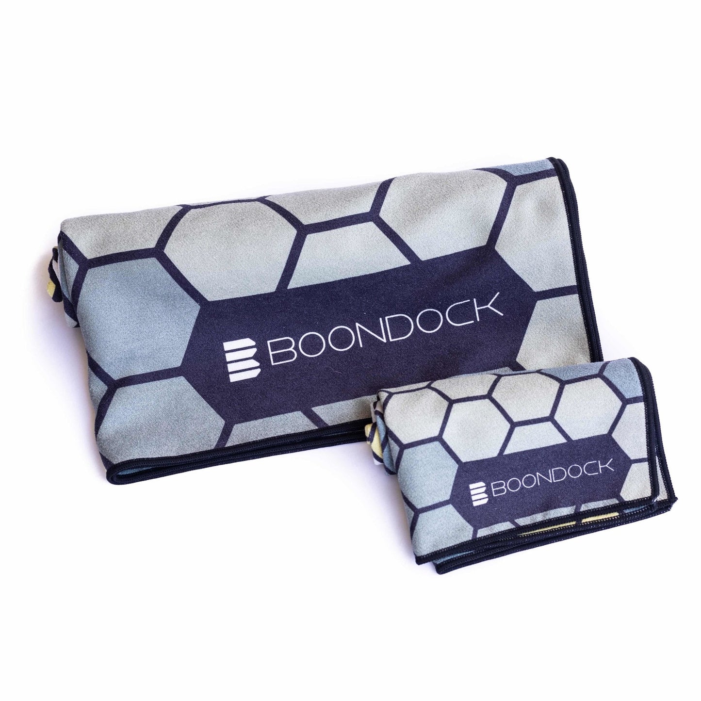 boondock sand-free microfiber quick dry towel and gym towel roll hexa honeycomb pattern